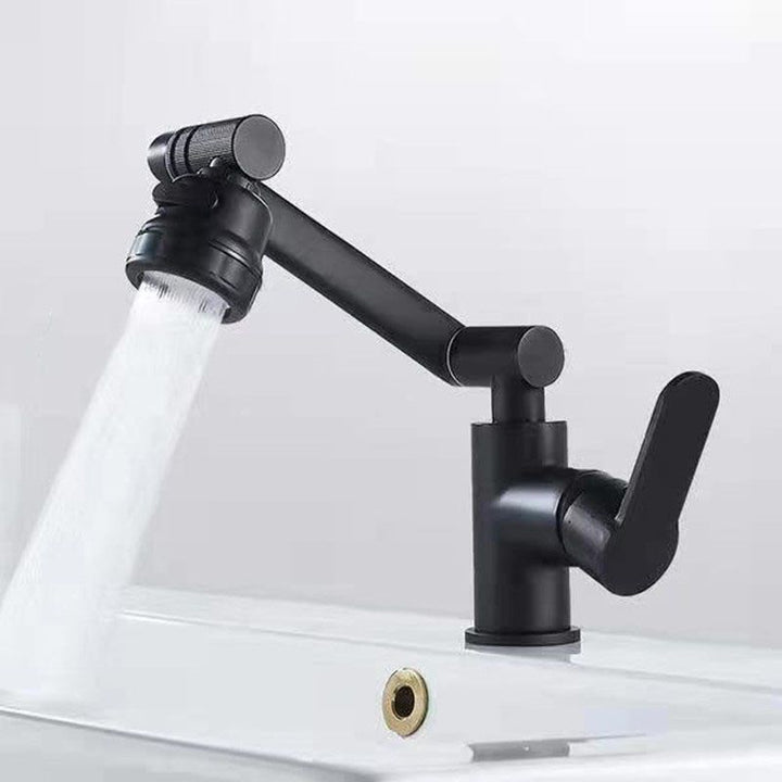 Lisslune | Modern Sink Faucet Stainless Steel Lever Handle Low Arc Sink Faucet