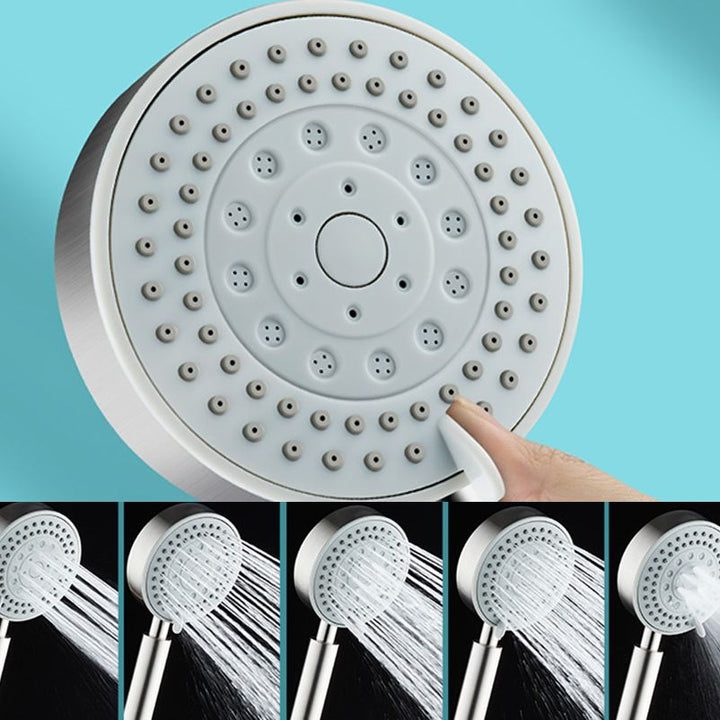 Lisslune | Round self-cleaning hand shower adjustable spray pattern stainless steel hand shower