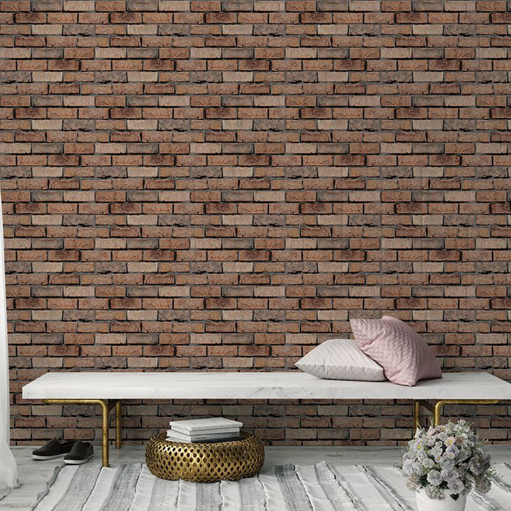 Lisslune | Modern interior wall floor tile brick look oil-resistant peel and stick tile