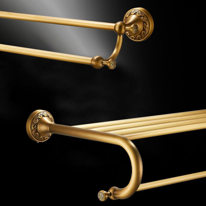 Lisslune | Traditional brushed brass bathroom accessories as a single piece or in a set