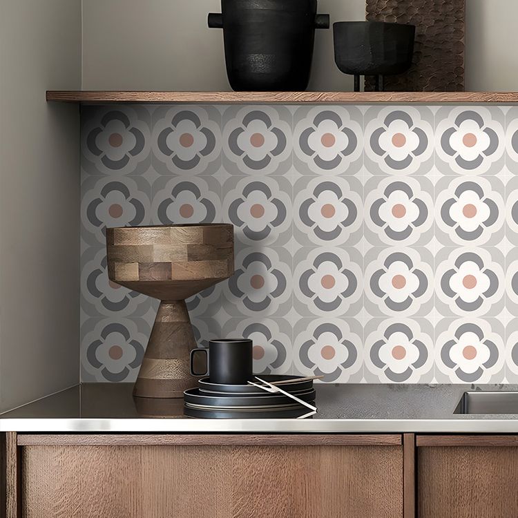Lisslune | Square Peel-and-Stick Backsplash PVC Field Tiles Wallpaper with Waterproof