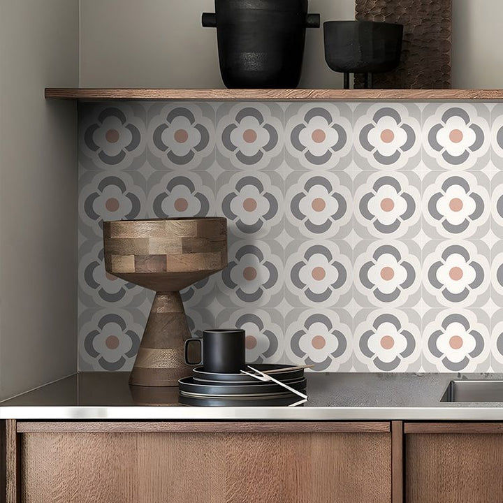 Lisslune | Square Peel-and-Stick Backsplash PVC Field Tiles Wallpaper with Waterproof