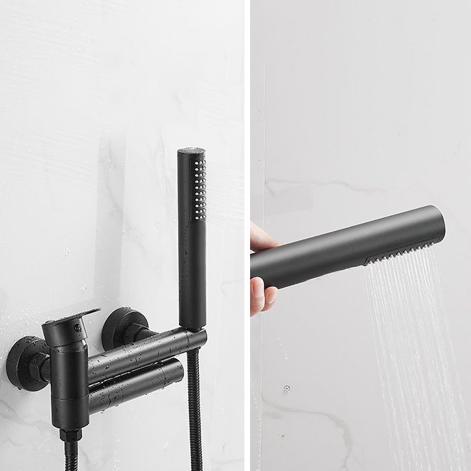 Lisslune | Contemporary Wall Mounted Bathtub Filler Single Handle Metal Faucet