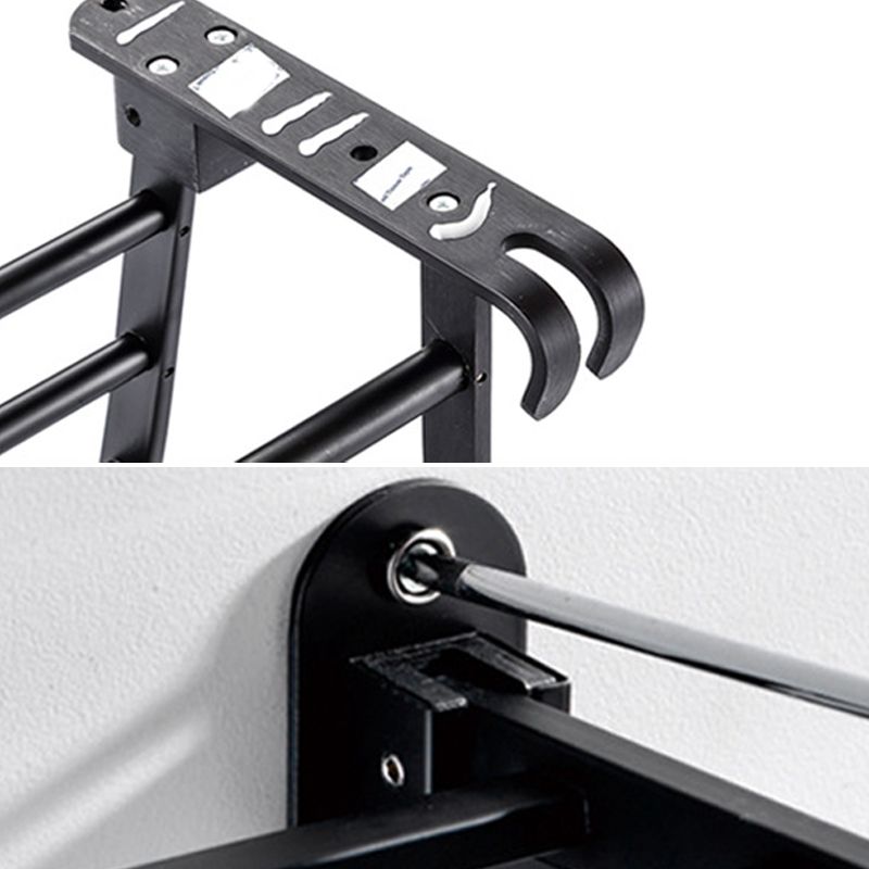 Lisslune | Modern Bathroom Accessories Black Paper Holder Bathroom Shelf Bathroom Accessory Set