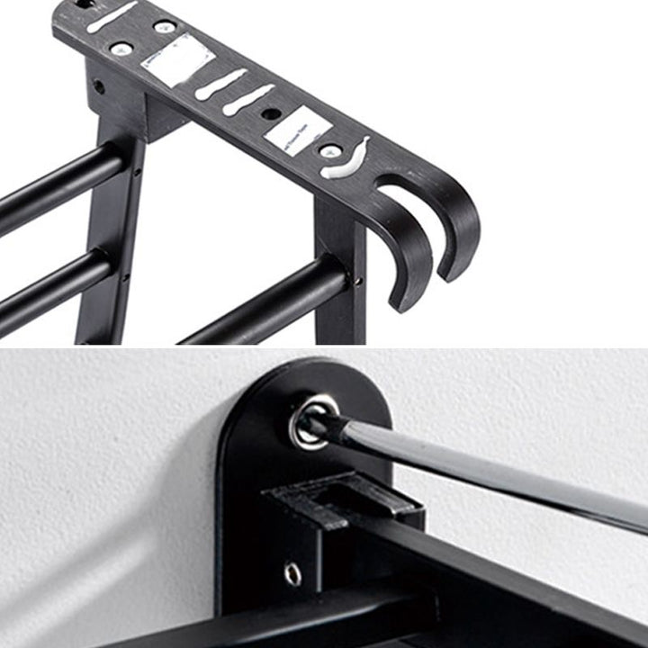 Lisslune | Modern Bathroom Accessories Black Paper Holder Bathroom Shelf Bathroom Accessory Set