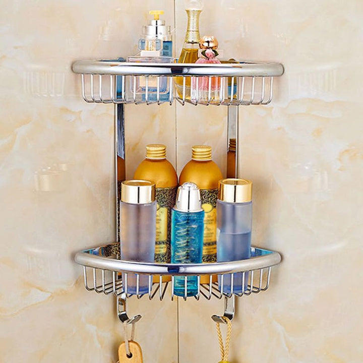 Lisslune | Contemporary Bathroom Accessories Hardware Set made of silver metal
