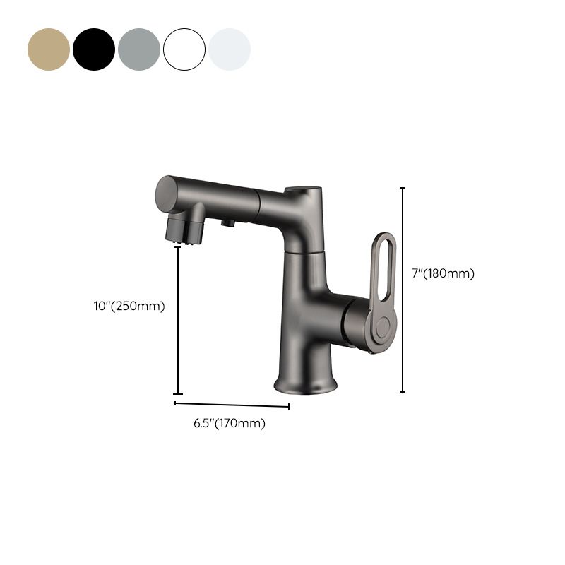 Lisslune | Contemporary Style Center Basin Faucets Lever Handles Faucets for Bathroom