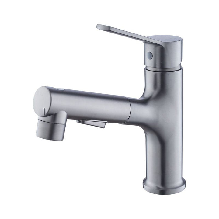 Lisslune | Modern Sink Faucet Solid Copper Centered Lavabo Faucet for Bathroom