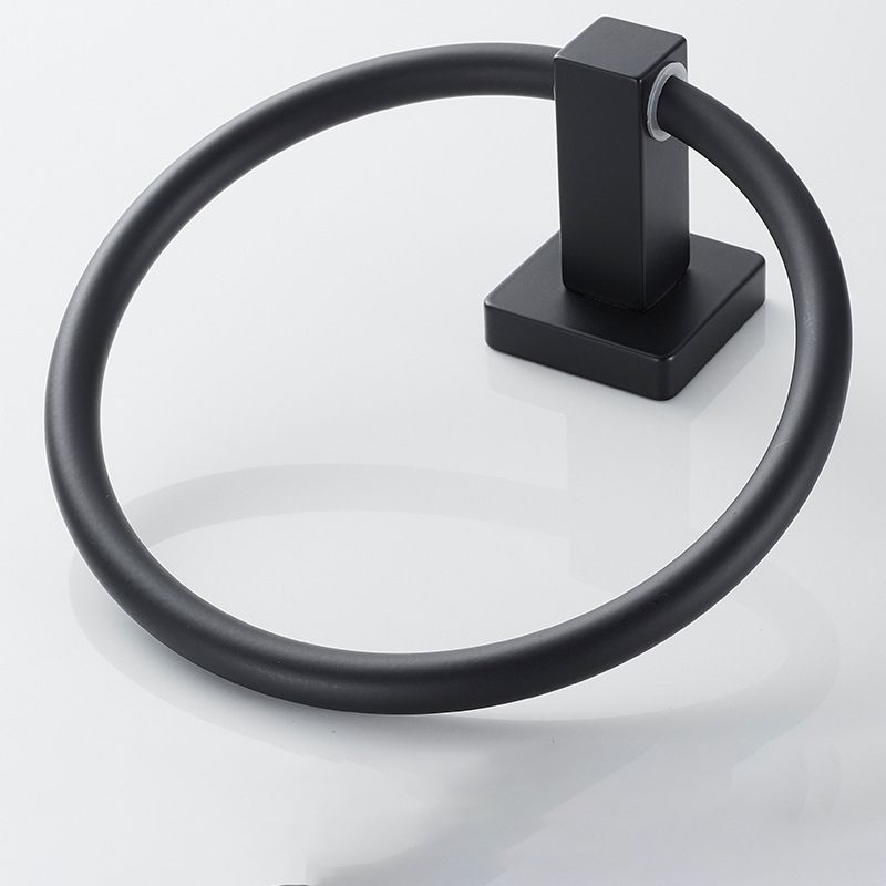 Lisslune | Traditional Bathroom Accessories Set Black Towel Ring Bathroom Shelf Bathroom Accessories Set