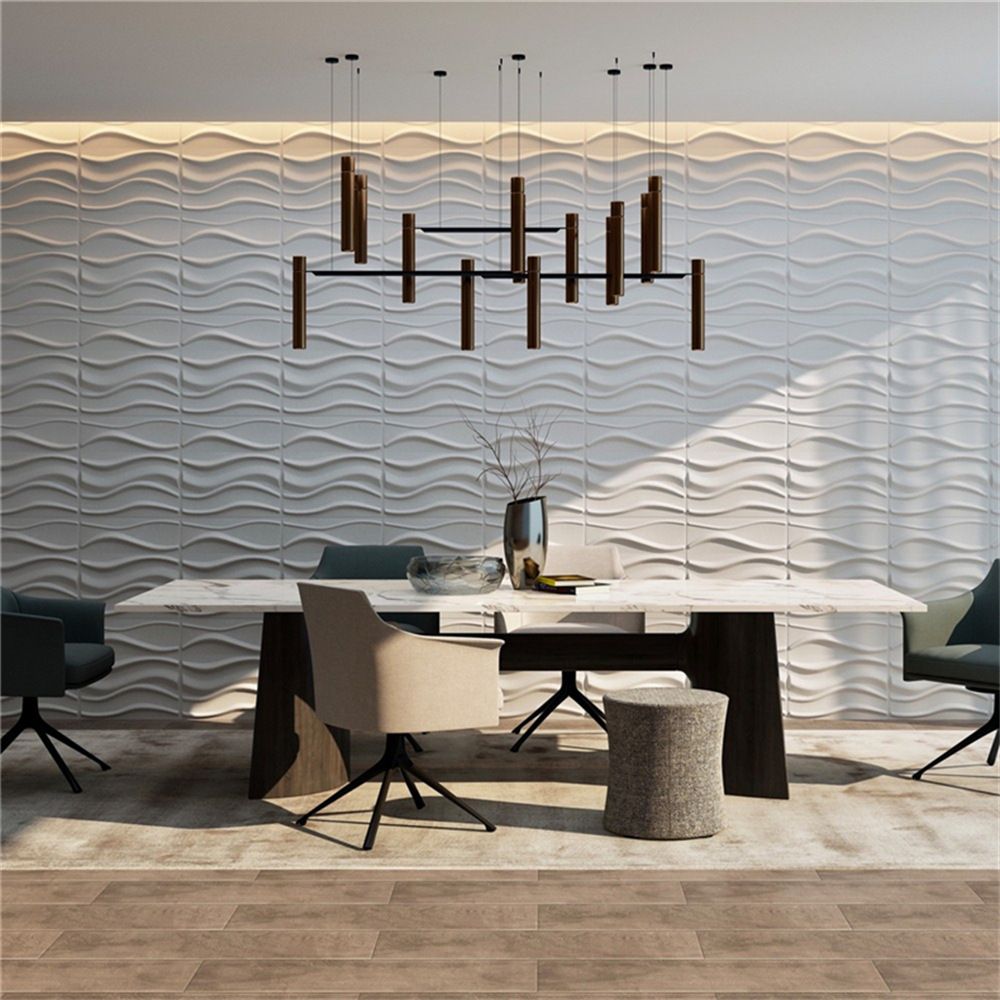 Lisslune | Modern Wall Cladding 3D Print Waterproof Peel and Stick Wall Panel
