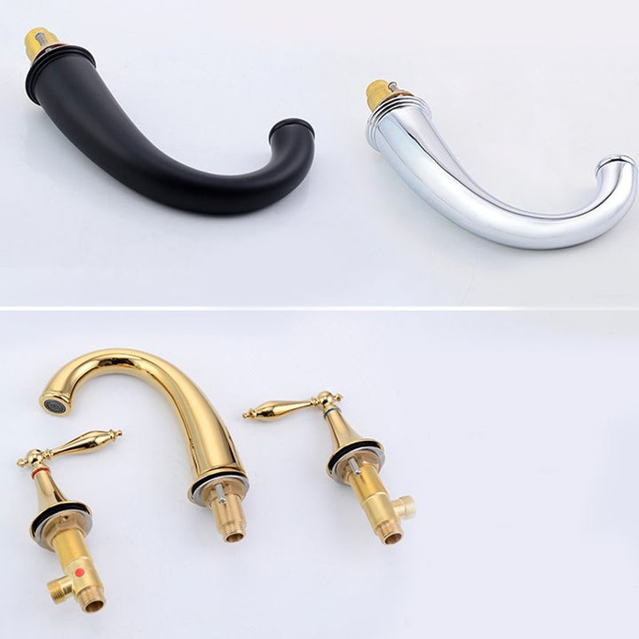 Lisslune | Traditional Style Roman Tub Faucet Copper Wall Mounted Roman Tub Faucet