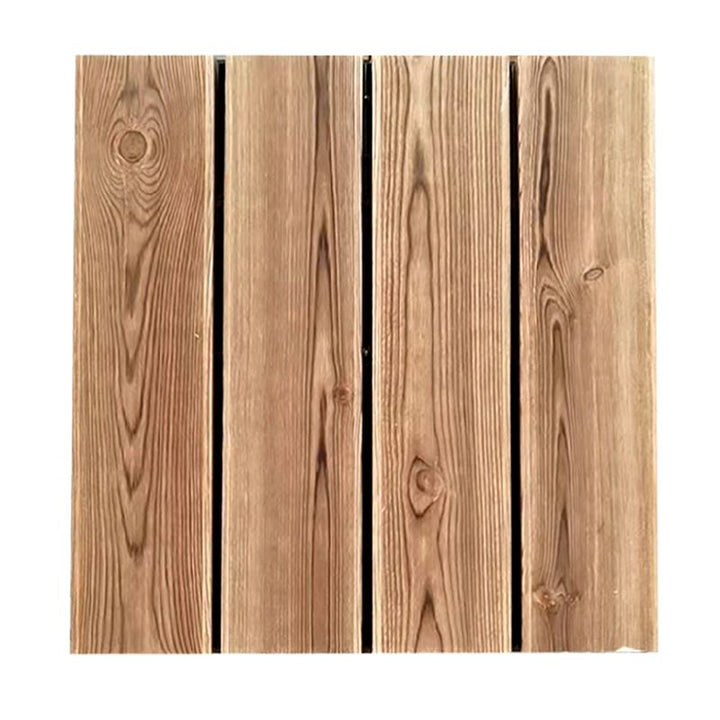 Lisslune | Pine Floor Tile Water Resistant Click-Lock Traditional Wood Floor for Living Room