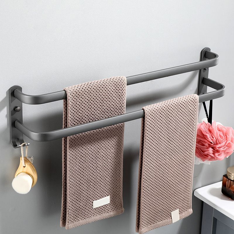 Lisslune | Modern Bathroom Fixture Set Towel Bar Gray Bathroom Shelf Bathroom Set