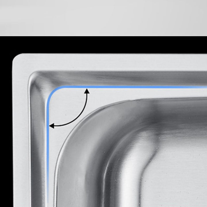 Lisslune | Modern Style Kitchen Sink Dirt Resistant Vanity Kitchen Sink with Drain Kit