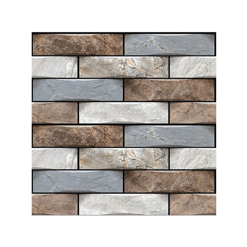 Lisslune | Modern PVC Field Tile/Single Tile Rectangular Peel and Stick Back Wall Tile