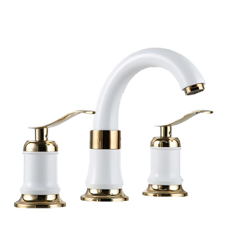 Lisslune | Modern Vessel Faucet Metal Lever Handles Low Arc Vessel Faucet for Home