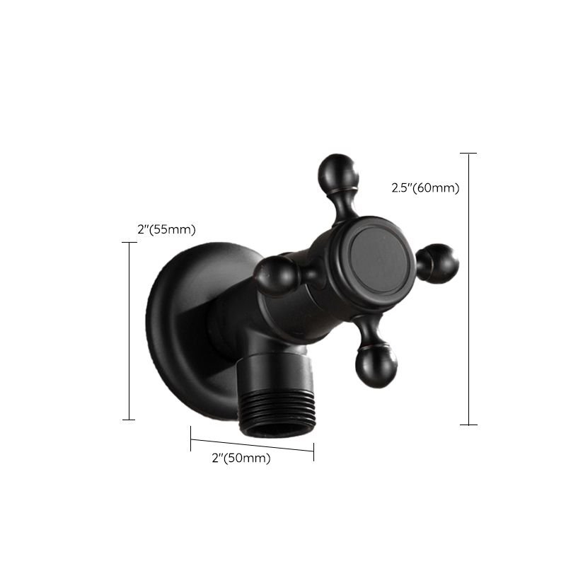 Lisslune | Width Bathroom Sink Faucet Wall-Mounted Cross Handle Faucet