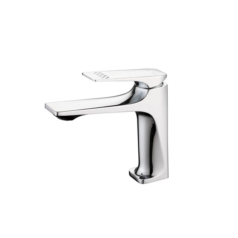 Lisslune | Modern Bathroom Faucet Brass Deep Arc Lever Handle with Faucet Hose