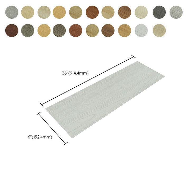 Lisslune | Rectangle PVC Floor Wood Design Peel & Stick Vinyl Flooring