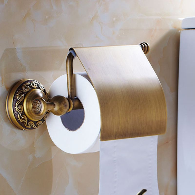 Lisslune | Traditional Brass Bathroom Accessories Set Brushed Bronze Bathroom Set
