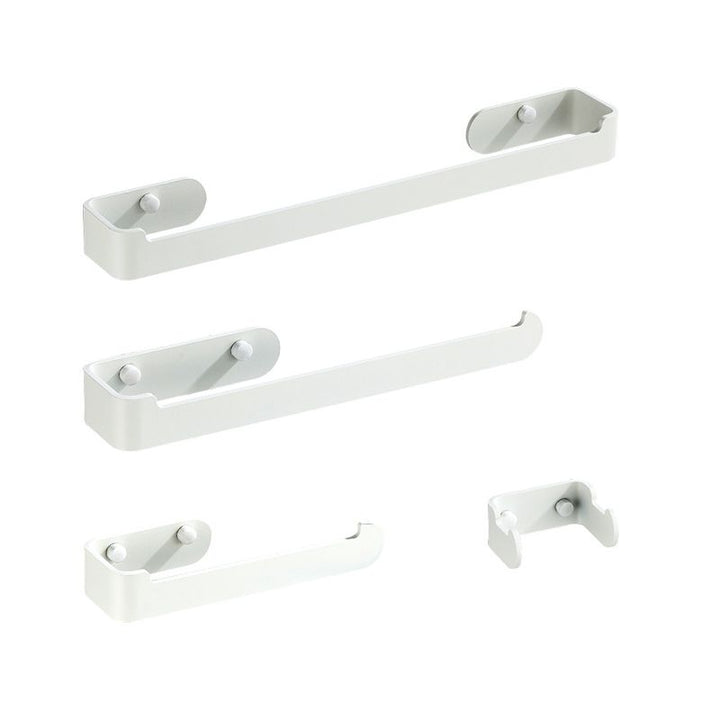 Lisslune | Aluminum Alloy Bathroom Set 4-piece Modern Style Bathroom Hardware Set