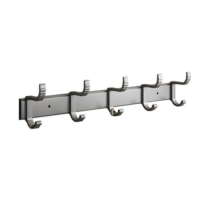 Lisslune | Gray Aluminum Bathroom Accessory Set Contemporary Bath Shelf
