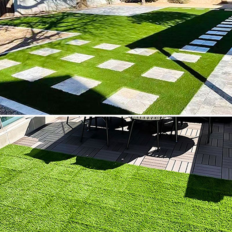 Lisslune | Outdoor Deck tiles with striped detail composite snap parts wood deck tiles
