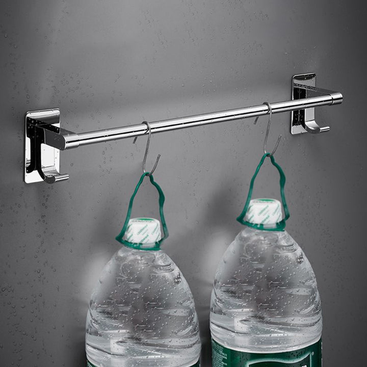 Lisslune | Polished Chrome Bathroom Accessory Set Modern Bathroom Shelf Stainless Steel