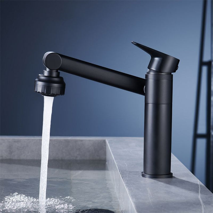 Lisslune | Modern Copper Low Arch Centerset Faucets Bathroom Sink Faucet