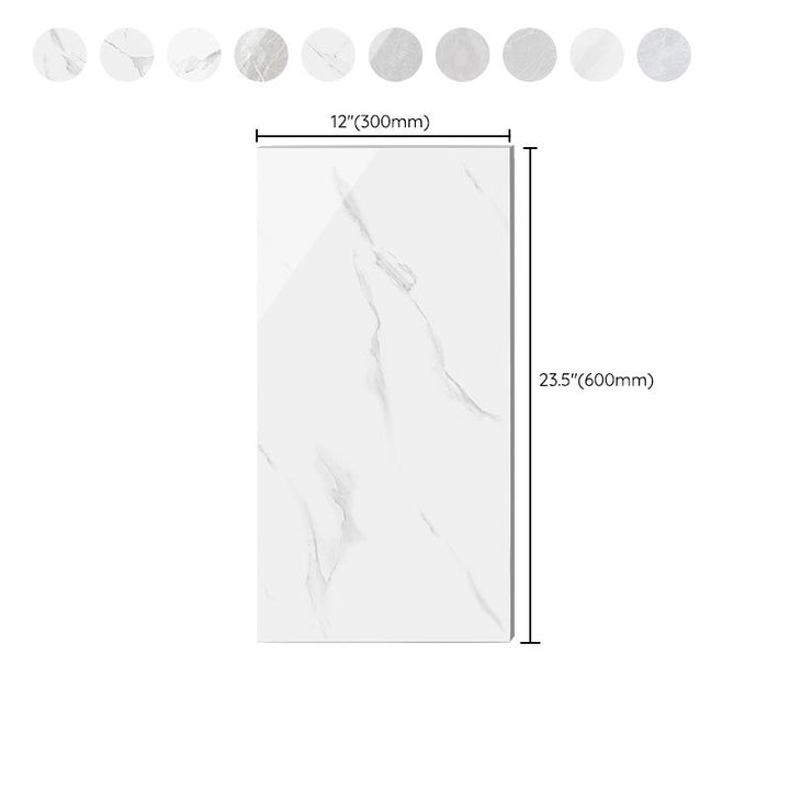Lisslune | Modern Peel and Stick Tile Ceramic Single Plate Rectangular Peel & Stick Mosaic Tile