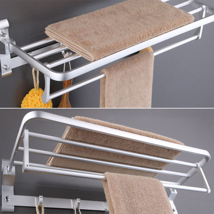 Lisslune | 6-piece modern bathroom hardware set made of aluminum with towel holder/paper holder