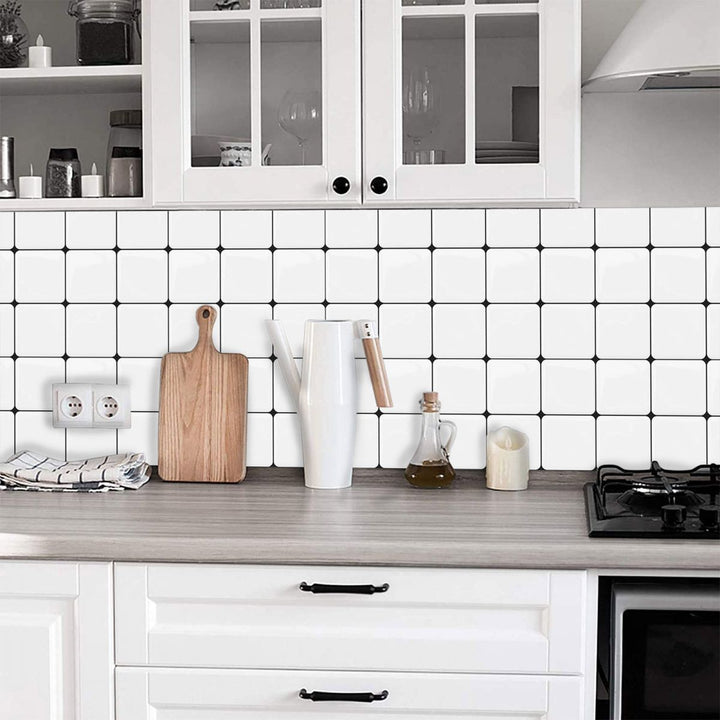 Lisslune | Contemporary Wallpaper Mosaic Tile Peel & Stick Tile for Kitchen and Bathroom
