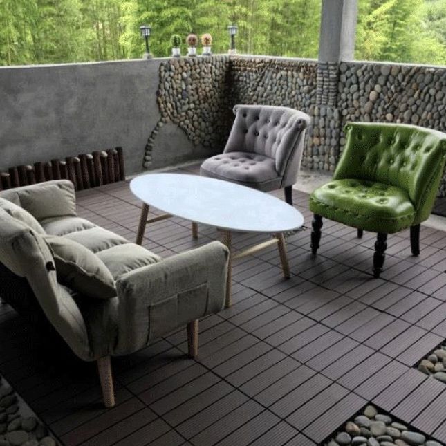 Lisslune | Square Click Paver Tiles Striped Pattern Tiles