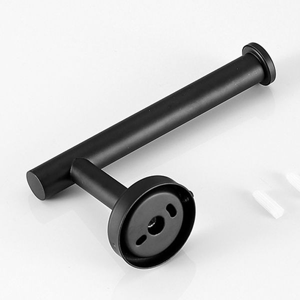 Lisslune | Modern Bathroom Hardware Set made of Stainless Steel Brushed Chrome Towel Bar/Ring & Bathrobe Hook