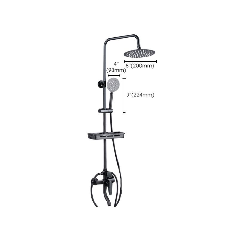 Lisslune | Adjustable spray sample shower combination metal shower fitting arm showerhead with slip bar