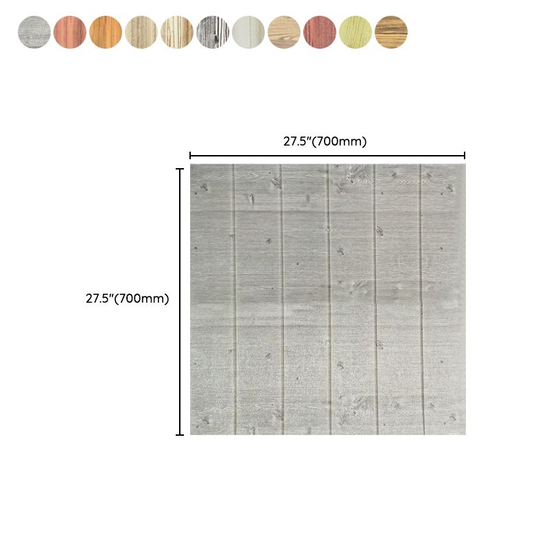 Lisslune | Modern Tin Wall Paneling Smooth Wall Ceiling Wood Plank Set of 6