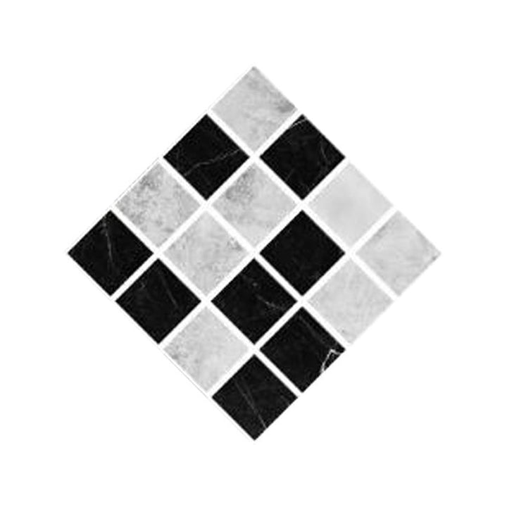 Lisslune | Peel & Stick Mosaic Tile Plastic Square Stain-Resistant Peel and Stick Tiles for Shower