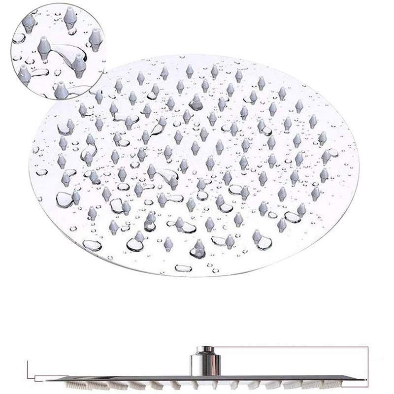 Lisslune | Stainless Steel 8 Inch Shower Set 5 Sprays Handheld Shower Head Shower Arm