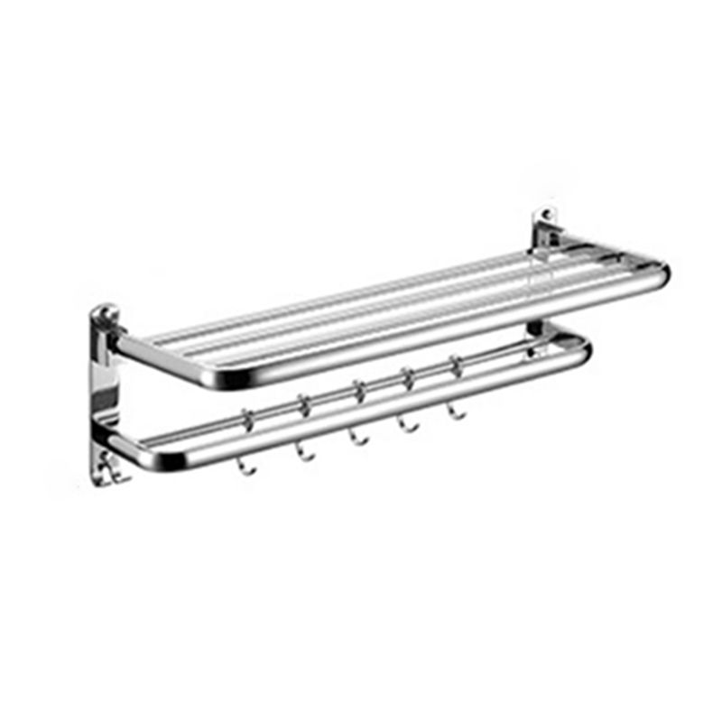 Lisslune | Modern Stainless Steel Bath Shelf Paper Holder Bathroom Accessory Set