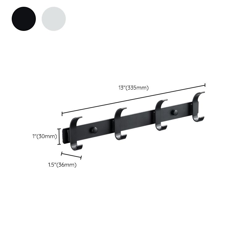 Lisslune | Modern Bathroom Accessories Set Silver/Black Bathroom Accessory Kit