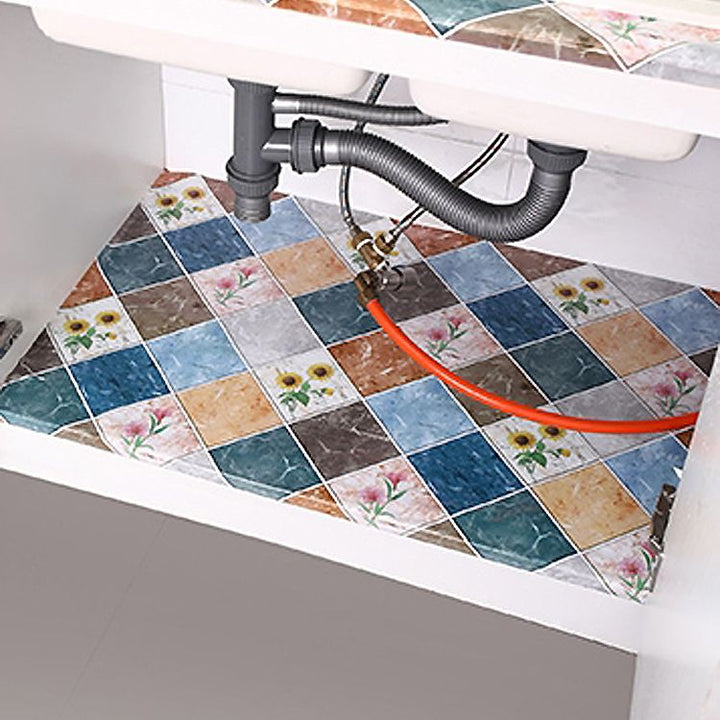 Lisslune | Modern Peel and Stick Back Wall Tiles PVC Wallpaper for Floor and Wall