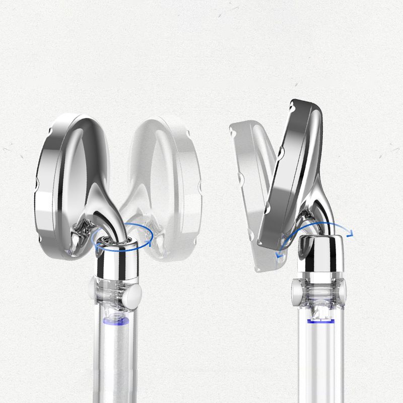 Lisslune | Silver Hand Shower Standard Round Showerhead Combo