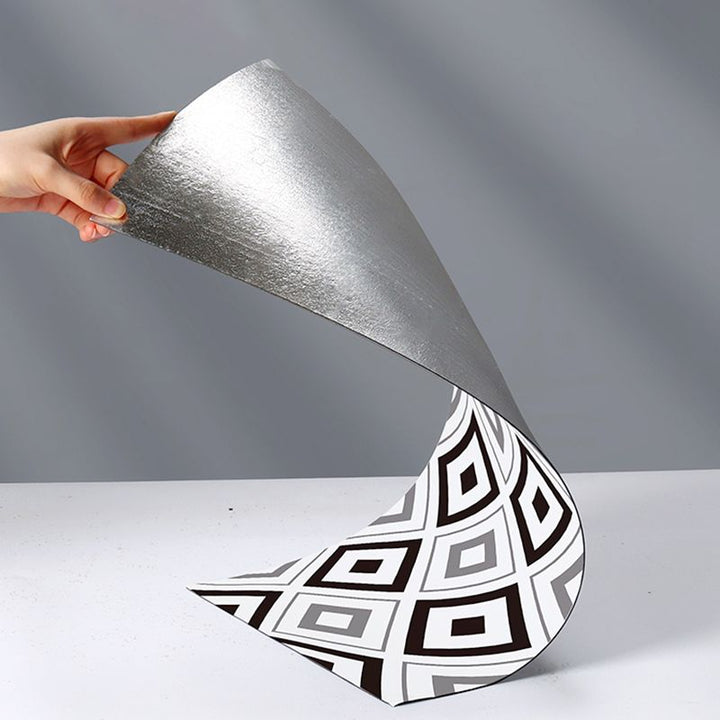 Lisslune | Modern Mosaic Tile Arabesque Print Peel and Stick Backsplash Tile for the Kitchen