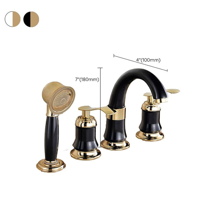 Lisslune | Contemporary Tub Faucet Trim Deck Mount Tub Faucet Trim for Bathroom