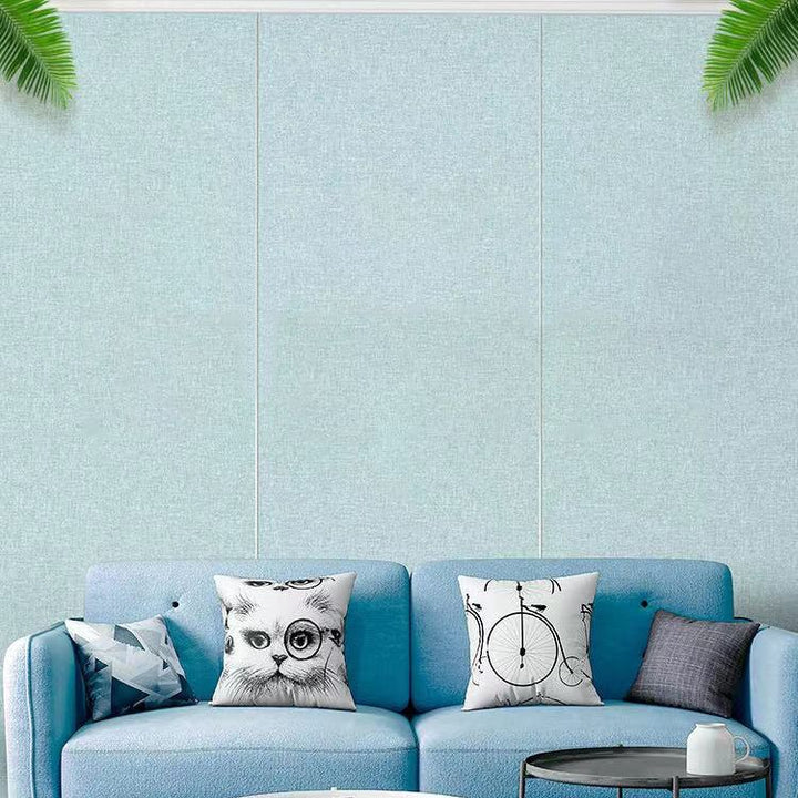 Lisslune | Modern Style Linen Wall Panel Living Room Removable Wall Covering