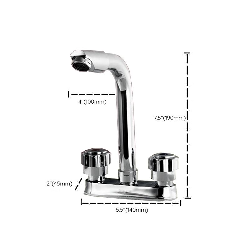 Lisslune | Modern Style Vessel Faucet Copper Knob Handle Low Arc Vessel Faucet