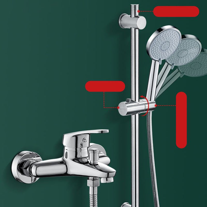 Lisslune | Round Handheld Shower Head with Self-Cleaning Wall-Mounted Shower Head