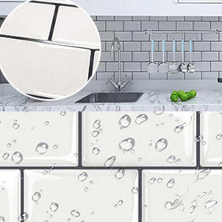 Lisslune | Wall Tiles Floor Tile Kitchen Brick Look Waterproof Peel and Stick Wall Tiles Floor Tile
