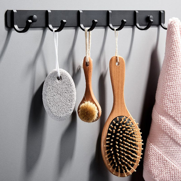 Lisslune | Modern Bathroom Accessories Set Silver/Black Bathroom Accessory Kit