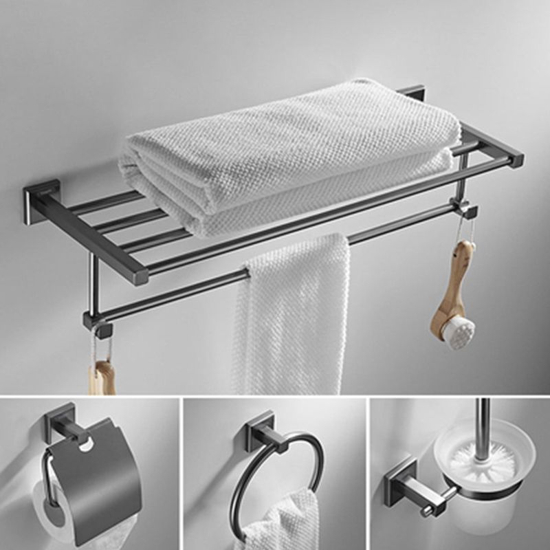 Lisslune | Traditional Brass Bathroom Accessory Set Gray Bathroom Accessory Set